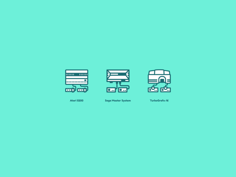 Icon-soles - first 3 consoles recap image iconography icons illustration retrogaming