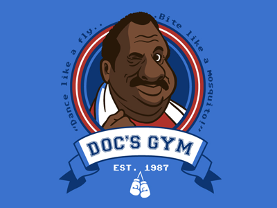 Doc's Gym 8 bit boxing doc doc louis gaming nintendo pixel punch out retro sports tshirt video games