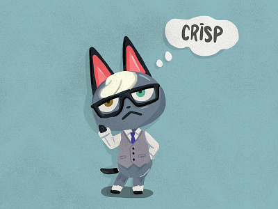 Animal Crossing Raymond acnh animal animal crossing art cat illustration nintendo raymond