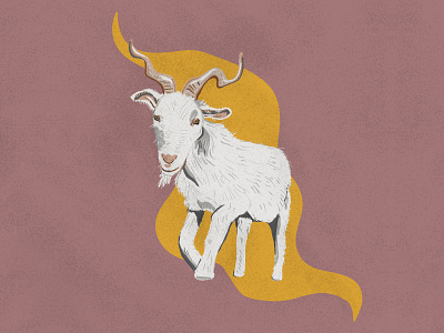 Twirly goat abstract animal animals animals logo goat goatee goats horns illustration procreate procreate art twirl