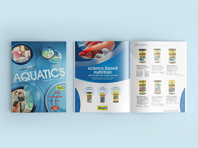 2021 Spectrum Brands Aquatics Catalog 3d branding catalog graphic design print design