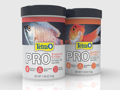Tetra Pro Fish Food Concept branding concept packaging packaging design