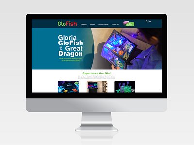 GloFish Website Redesign branding product ui uidesign web design