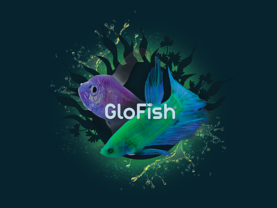 GloFish Concept Art aquatic branding concept fish glow photoshop water