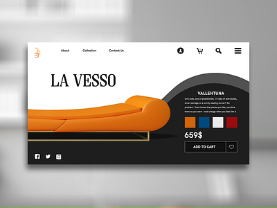 La Vesso branding clean design identity logo ui ux