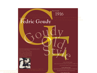 Poster Design for GoudyOldStyle graphic design