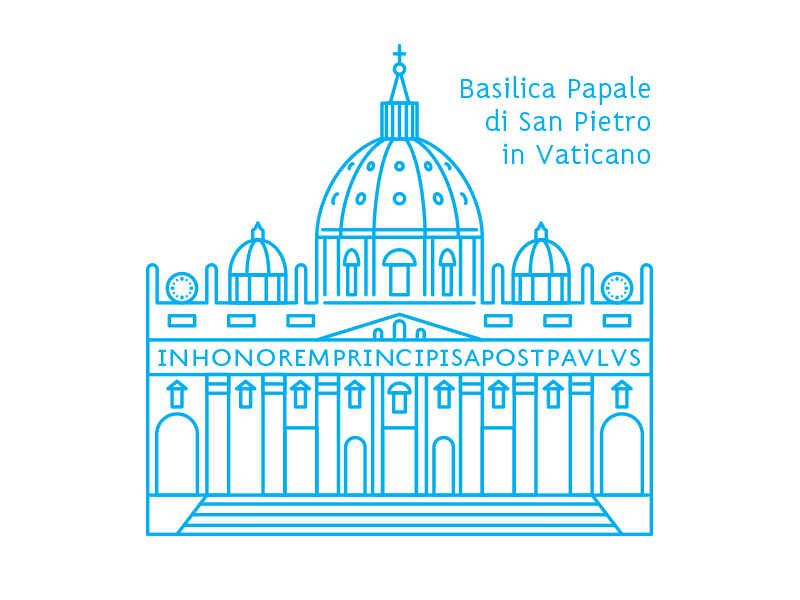 Icons for the map of Rome campidoglio coliseum colosseo icon icons roma rome saintpeters sanpietro santangelo vatican vaticano