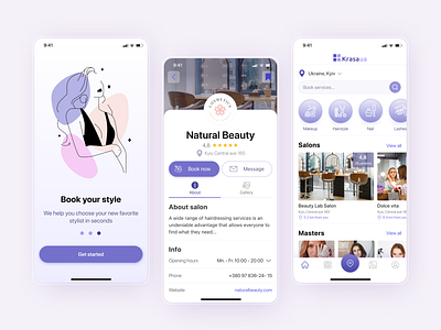 Beauty booking mobile app android app app d sign beauty app beauty booking booking design illustration ios app ios app design mobile mobile android app mobile app mobile applicatiob ui ux