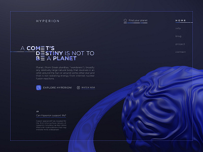 HYPERION - Planet Landing Page