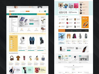 e-commerce Template - Paystore cart e commerce website ecommerce ecommerce business ecommerce shop online shopping shoppingcart uidesign uiux web cart web template website websites