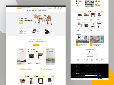 E-commerce Theme - Poco brand design branding cart chair design ecommerce ecommerce shop furniture minimal online shop online shopping opencart opencart theme ownstore poco shopping shopping app shopping cart themeforest website