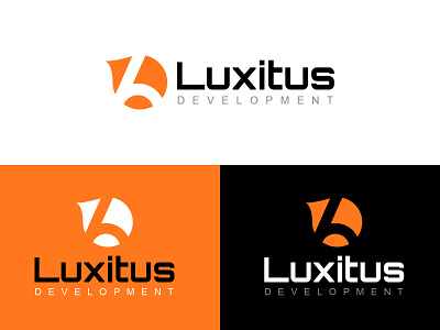 Luxitus - IT Company Logo brand brand design branding company company logo logo logodesign logos logotype minimal minimal logos minimalist logo orange logo unique logo