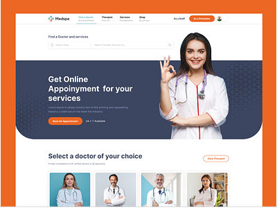 Landing page-Medspa appointment branding landing page medical ui