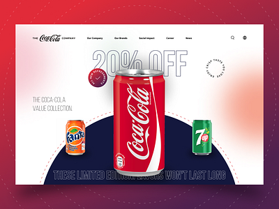 Coca Cola web concept