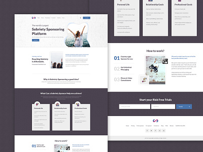 Sobriety-Redesign landing page