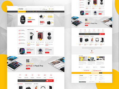 Censtar-Ecommerce Template 2d cart clean ecommerce ecommerce app ecommerce design electronic fashion minimalism multipage new cart online marketing online shop online shopping online store shop shopping cart yellow