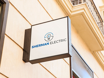 Sherman electric logo design branding design icon illustration logo typography vector