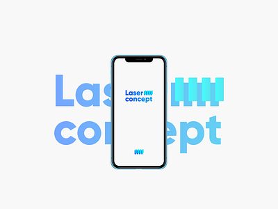 Laser Concept logo design. Concept 1. branding design flat icon identity illustration illustrator logo minimal vector