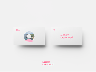 Laser Concept logo design. Concept 3