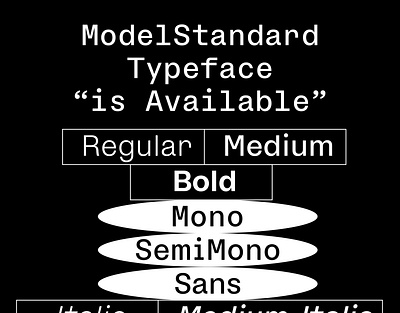ModelStandard Typeface font fontfamily graphic pizzatypefaces specimen typeface variablefont