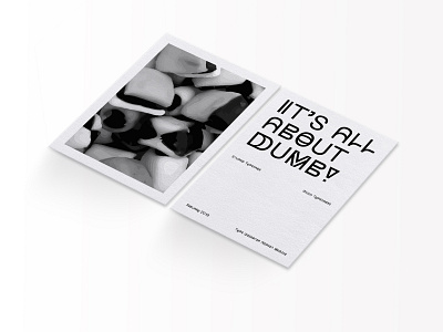 Stupid Typeface Specimen Card design editorial font specimen typeface typography