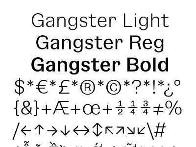 Gangster Grotessque customfont design font awesome font design fonts freefont graphic typefaces