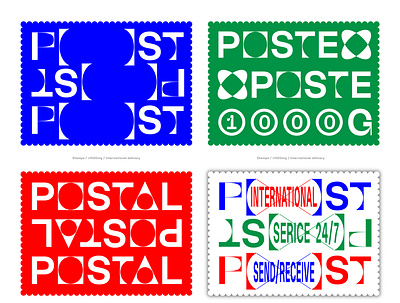 PostStamp UltraSolar Typefaces Collection design font graphic letter postal specimen stamp typedesign typeface typography ultrasolar