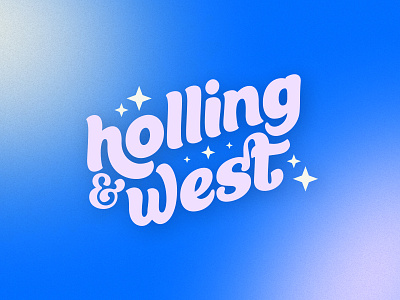 Holling & West Creative Co. Main Brand Logo brand branding e commerce graphic design logo stationery brand typography wordmark