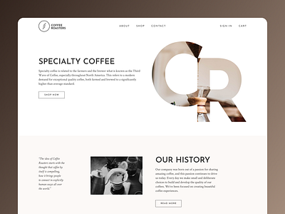 Specialty Coffee Website