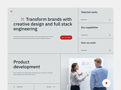 Agency Website agency design minimalism product ui web webdesign website