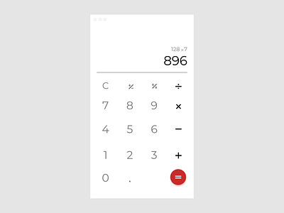 Daily UI #004 Calculator 004 dailyui