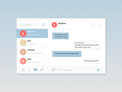 Daily UI #013 Direct Messaging