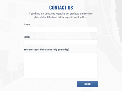 Daily UI #028 Contact Us 028 dailyui