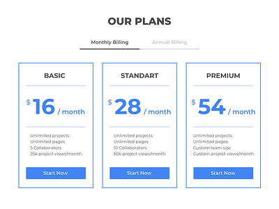 Daily UI #030 Pricing