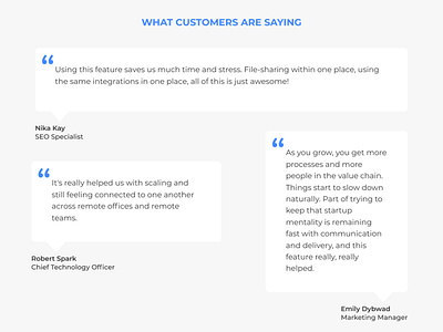 Daily UI #039 Testimonials 039 dailyui