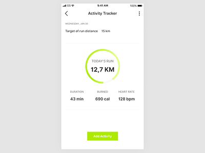 Daily UI #041 Workout Tracker 041 dailyui