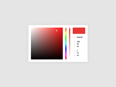 Daily UI #060 Color Picker 060 dailyui