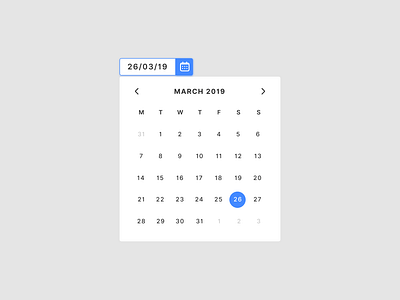 Daily UI #080 Date Picker 080 dailyui