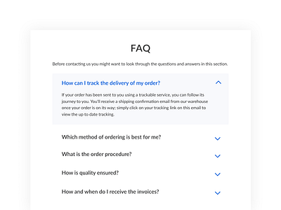 Daily UI #092 FAQ