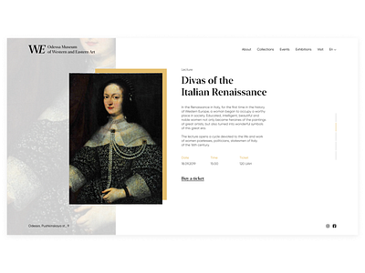 Museum Website Redesign museum redesign concept website