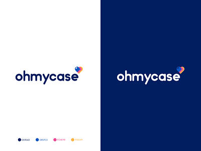 OHMYCASE- logo design brand mark logo logo design logo mark phone case phone case brand typeface