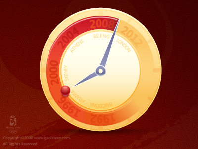 Olympic Game Clock clock graphic gui icon logo olympic time ui