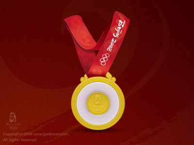 Beijing Olympic Game 2008 Medal graphic gui icon logo olympic prize ui