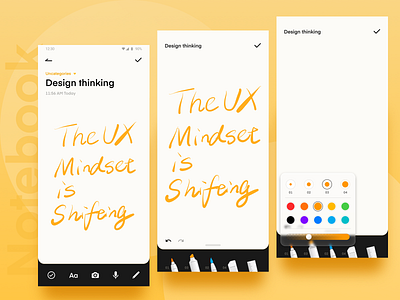 Notebook_Draw book draw graphic illustration interface note paper pen pencil ui ux