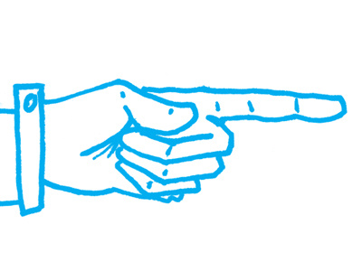 Pointing hand