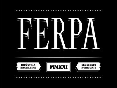 FERPA / Typeface display font serif sharp triangular type typography