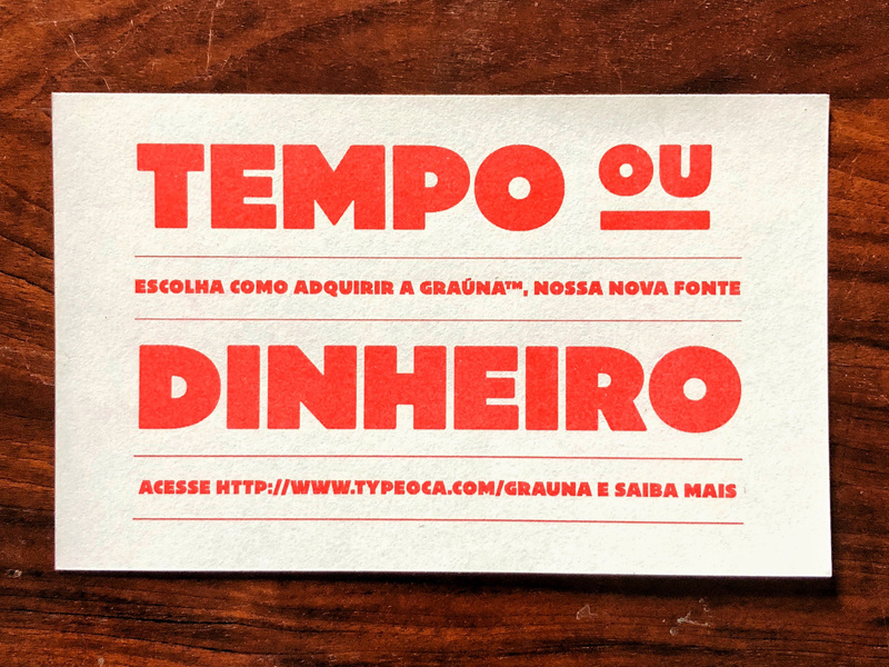 Graúna — Promo typeface typography font type offer promotion promo