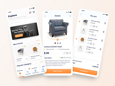 Furnifort- Furniture Shop App Design