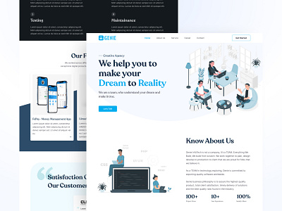 Genie Tech- Creative Digital Agency Landing Page