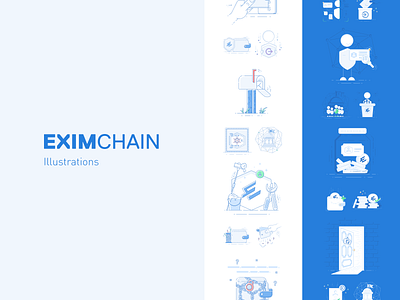 Eximchain App Illustration Set